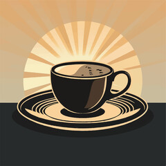 cup of coffee on the table