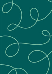 Background green color with lines and point. Vector illustration.