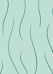 Background green color with lines and point. Vector illustration.