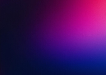 Obraz premium Grainy gradient background, dark blue purple magenta pink black noise texture banner, poster header backdrop design