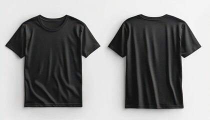 Black t-shirt design showcasing chaos theme with front and back views