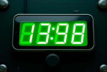 Green Digital Numbers s green digital display with heart rate mo