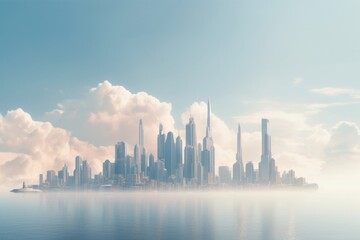 Fototapeta premium Landscape city architecture cityscape.