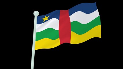 Central African Republic Flag Waving