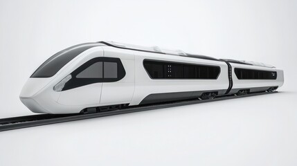 Obraz premium modern train concept, showcasing its innovative wheel-less design and state
