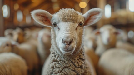 Obraz premium Sheep on farm