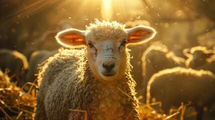 Obraz premium Sheep on farm