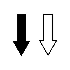 Arrow icon set, Arrow symbol, navigation, pointing, symbols