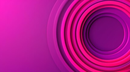 Abstract pink and purple concentric circles background.
