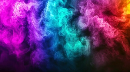 Obraz premium Surreal Neon Swirls in Vibrant 3D Illustration