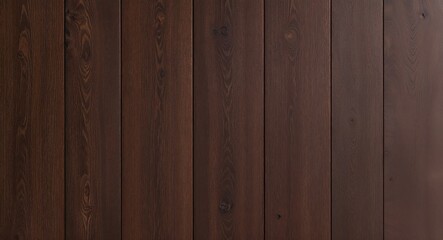 Fototapeta premium Textured dark brown wood panel wall background deep brown wood with visible grain and rough texture