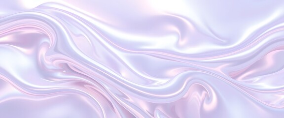 Abstract Iridescent Lavender Liquid Background Waves