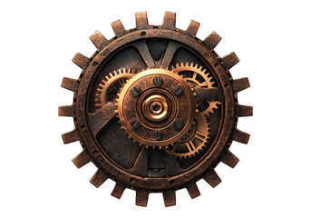 Photo of gear .Transparent background. Isolated PNG.
