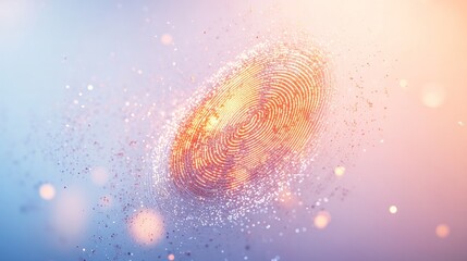 Fototapeta premium mesmerizing abstract concept of quantum fingerprints, showcasing a collection of unique,
