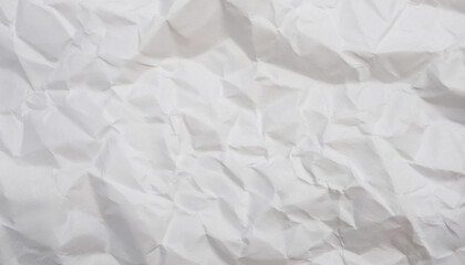 Obraz premium Crumpled White Paper Texture