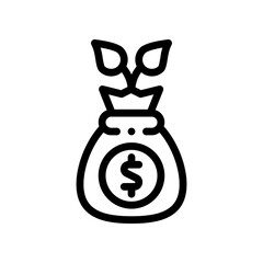 investment line icon