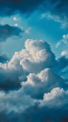 Obraz premium Cloudy blue sky abstract background