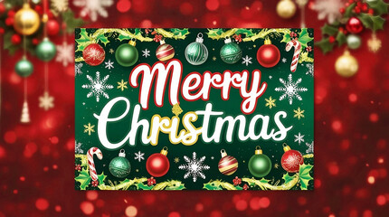 Merry Christmas Magic, Premium Decorations with Glowing Tree, Ornaments, Twinkling Lights, and Scripted Greeting