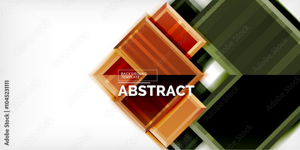 Poster Arrow symbols created with 3d effects and line texture geometric abstract background