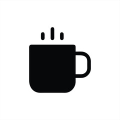 Coffee Mug Silhouette Design Vector Illustration Clipart Eps