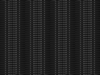 Black metal texture steel background. Perforated metal sheet.