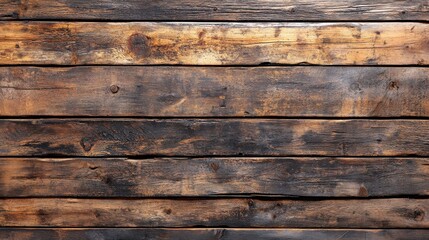 Naklejka premium A wooden plank background with natural grain and texture, giving a rustic and organic feel, perfect for food photography or eco-themed designs