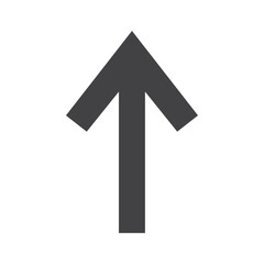 Arrow up icon Symbol mark in filled style