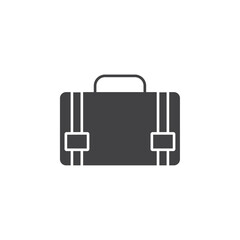 Briefcase icon Symbol mark in filled style