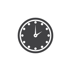 Clock two icon Symbol mark in filled style
