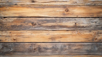 Fototapeta premium A wooden plank background with natural grain and texture, giving a rustic and organic feel, perfect for food photography or eco-themed designs