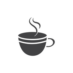 Coffee icon Symbol mark in filled style