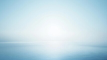 Obraz premium A soft gradient background from light blue to white, creating a calm and minimalistic atmosphere, perfect for presentations, websites, or product displays.