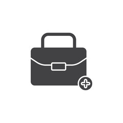 Doctor bag icon Symbol mark in filled style