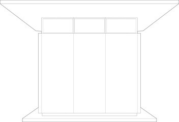 3D illustration of building project