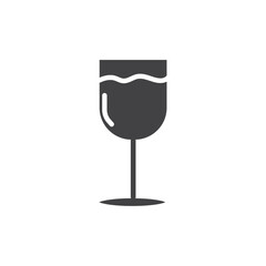 Drink icon Symbol mark in filled style