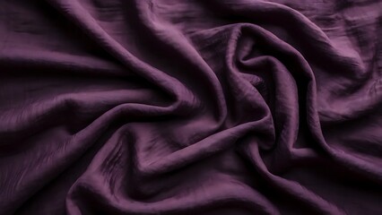 Fototapeta premium Close up view of dark purple linen fabric texture