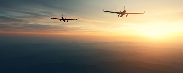 Obraz premium Military Aircraft in Combat Zone with Advanced Missile Defense and Satellite Support - High-Resolution Tactical Warfare Imagery for Defense Projects