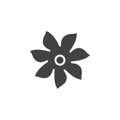 Jasmine icon Symbol mark in filled style