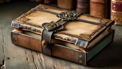 An exquisite collection of vintage leather-bound books a journey through time and craftsmanship unveiling the art of bookbinding and literary preservation