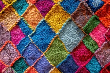 Rainbow moroccan pattern clothing knitwear knitting.