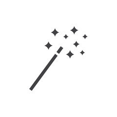 Magic wand icon Symbol mark in filled style