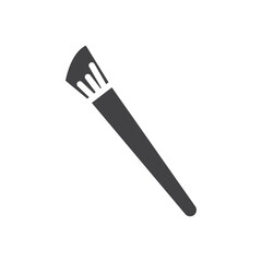 Makeup brush icon Symbol mark in filled style