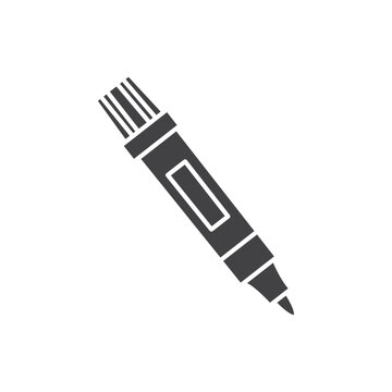 Marker icon Symbol mark in filled style