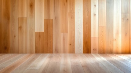 Elegant wooden interior a seamless blend of natural beauty and modern design .