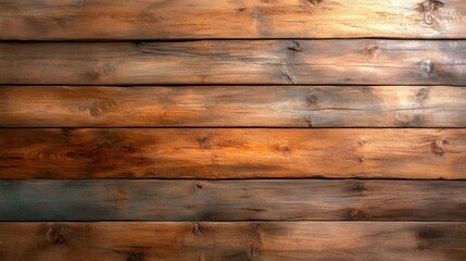 Naklejka premium Warm and inviting textures of natural wood a close-up of beautifully finished wooden planks ideal for interior design and crafting projects.