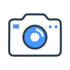 Camera icon vector isolated on white background for your web and mobile app design, Cameras logo concept