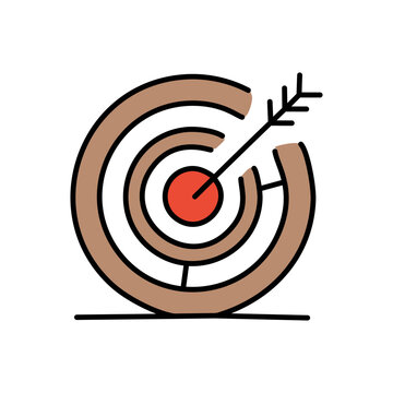 recommend clip art: target with arrow isolated icon vector illustration design
