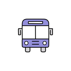 Bus transport vehicle line style icon vector illustration design, designed for web and app