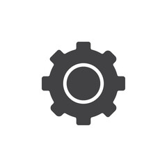Settings icon Symbol mark in filled style