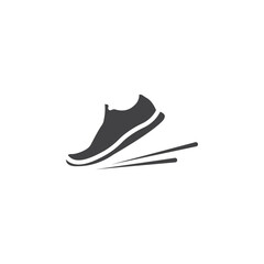 Shoes Icon Symbol mark in filled style